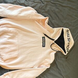 Hollister Light Pink Hoodie with Logo